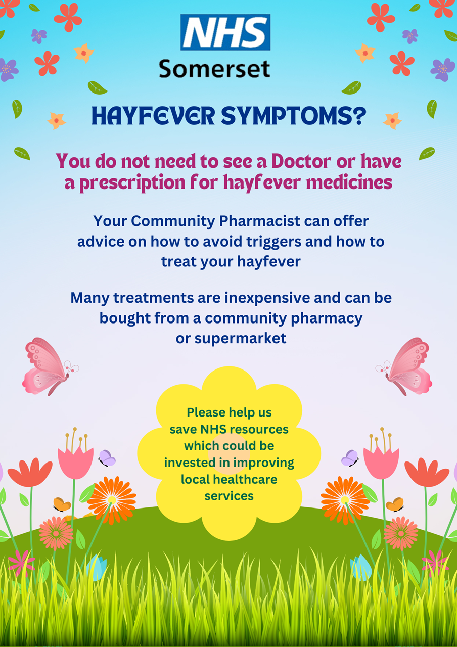 Hayfever Symptoms Poster